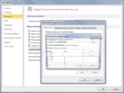 How To Remove Auto Capitalization In Excel