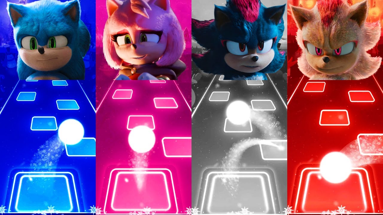 Sonic The Hedgehog 🔴 Amy Rose 🔴 Shadow The Hedgehog 🔴 Super Shadow | Tiles Hop