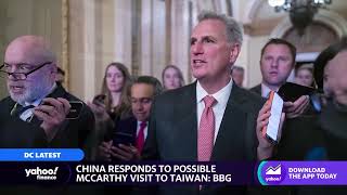 China responds to House Speaker McCarthy's (R) possible visit to Taiwan