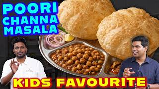 Hotel Style எண்ணெய் குடிக்காத, பலூன் போல Bhature! Super Soft Chole Bhature |Chef Deena's Kitchen screenshot 3