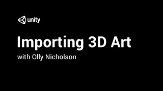 Importing 3D Art Into Unity - DCC Tool Camera Import [5/10] Live 2017/12/20