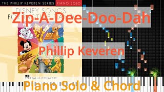 🎹Zip-A-Dee-Doo-Dah, Solo & Chord, Phillip Keveren, Synthesia Piano