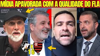 "ATÉ O TÉCNICO DO VASCO FICOU ASSUSTADO COM A QUALIDADE DO FLAMENGO" E QUE SEGUE NA LIDERANÇA