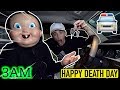 (Insane) Teaching Happy Death Day how to drive at 3AM! (He Went CRAZY)