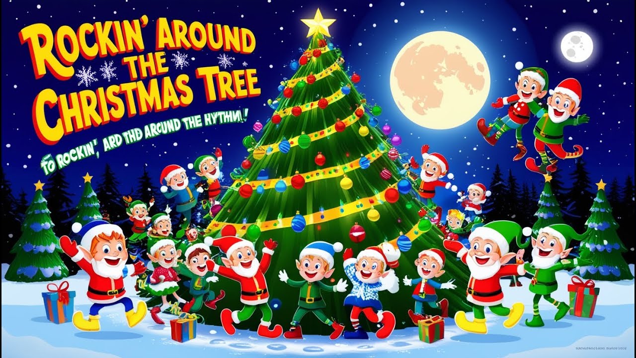 Rockin' Around the Christmas Tree Cover song with lyrics🎄 I Christmas ...