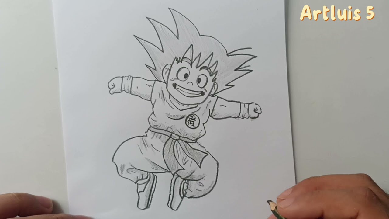Desenhando Goku Dragon Ball Z (Drawing Goku) Diogo Desenha #14 