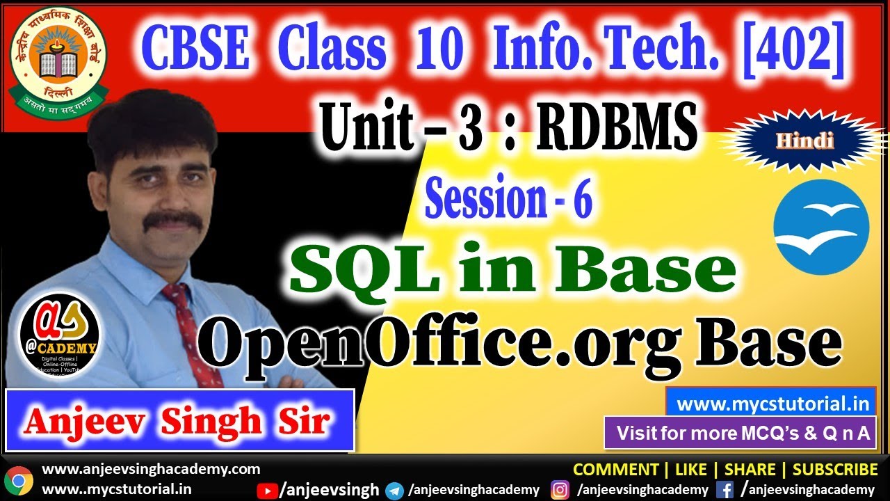 SQL in OpenOffice org Base CREATE TABLE and INSERT INTO in OpenOffice