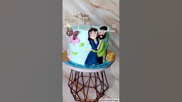 First Anniversary Cake❣️#cakemaking #cakedecorating #caketutorial #cakeartistry #cakedesign