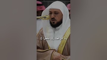 تلاوة فضيلة الشيخ د.ماهر المعيقلي من صلاة العشاء اليوم. #ماهرالمعيقلي