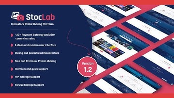 StocLab Microstock Photo Sharing Platform PHP Script Free Download || Make Photo Sharing Website