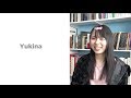 Interview with Yukina