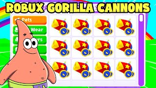 I Traded 100 GORILLA CANNONS (Adopt me)