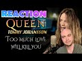 Tommy johansson  too much love will kill you queen  reaction