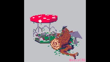 Fungal Jam making of timelapse in #picoCAD