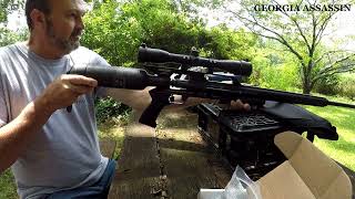 First Shot With The Airforce Texan .50 Cal With Carbon Fiber Bottle | MASSIVE POWER!! by Georgia Assassin 860 views 2 years ago 1 minute, 47 seconds
