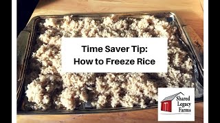 How to Freeze Rice