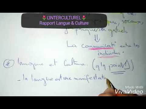 Vidéo: La Langue Comme élément Principal De La Culture Du Peuple