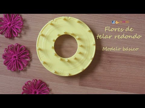 flor de telar mini video -Crochelines- - YouTube