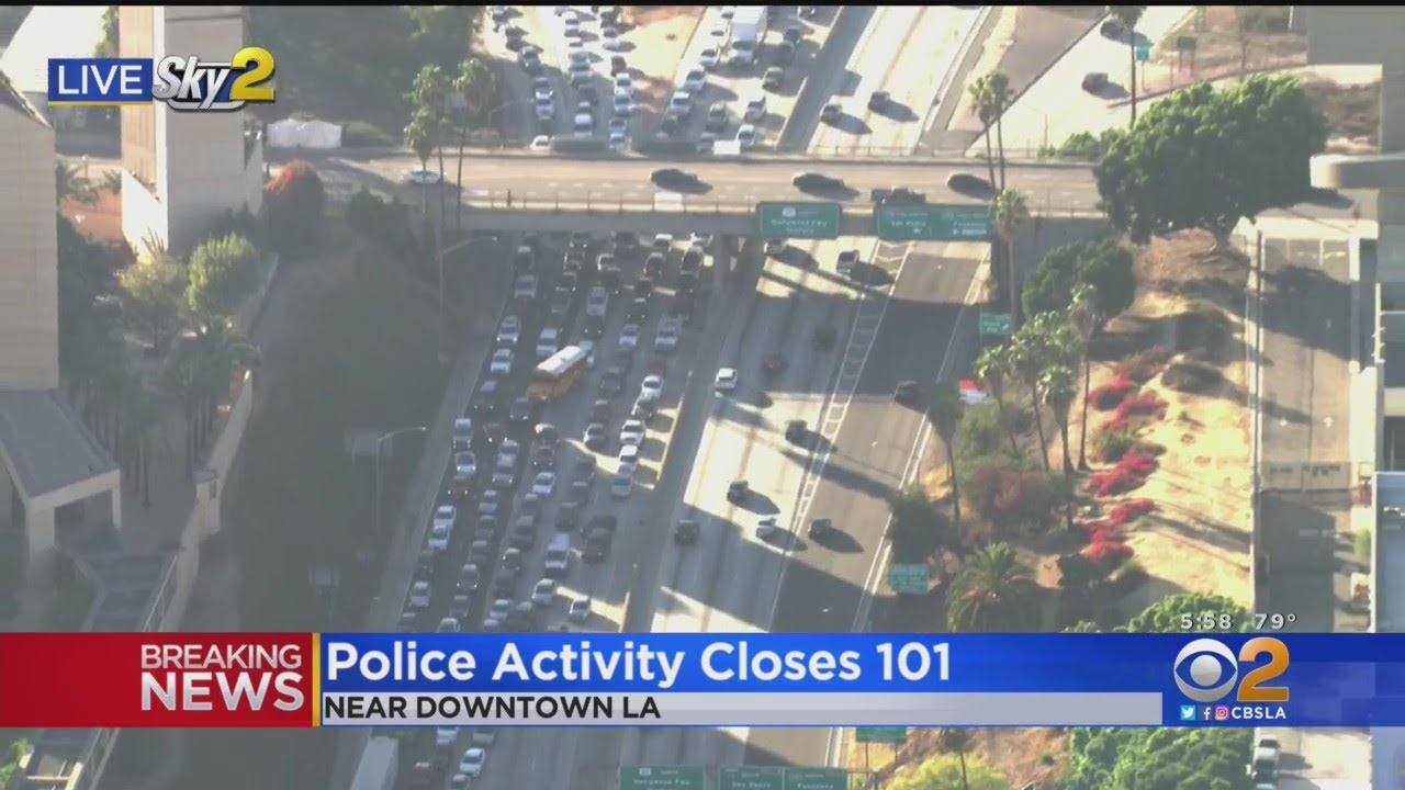 101 Freeway shut down after person jumps off freeway overpass