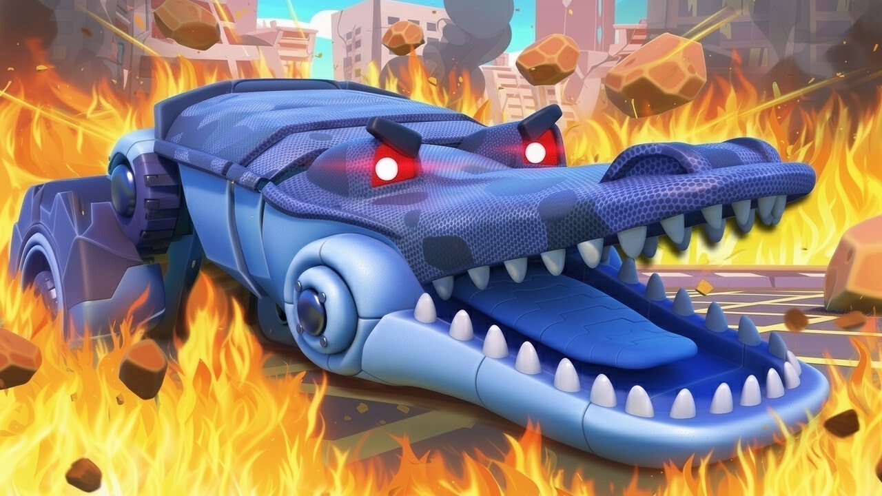 Oh non !Le méchant jumeau du Camion Crocodile fait des dégâts ! | L'équipe de sauvetage des voitures