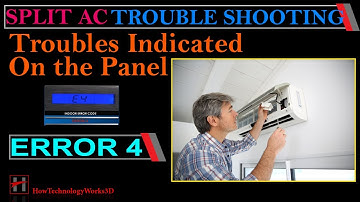 Error 4 : Trouble shooting in Indoor unit of Split Air Conditioners