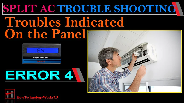 Error 4 : Trouble shooting in Indoor unit of Split Air Conditioners