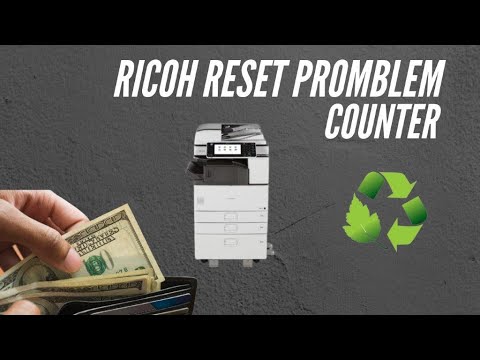 How to reset counter maintenance Ricoh MP IM series