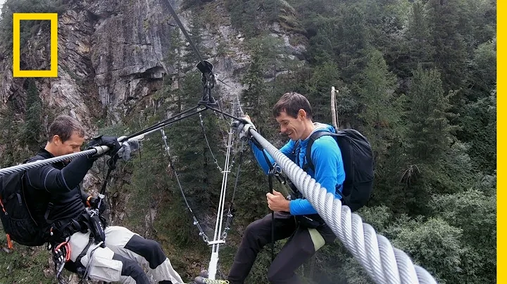 Alex Honnold Rappels Into a Ravine | Running Wild ...