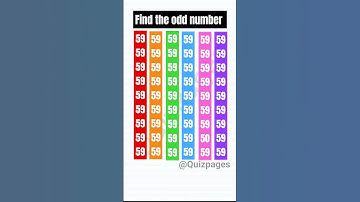 Find the odd number #find #odd #number #challenge #shortvideo #viralvideo