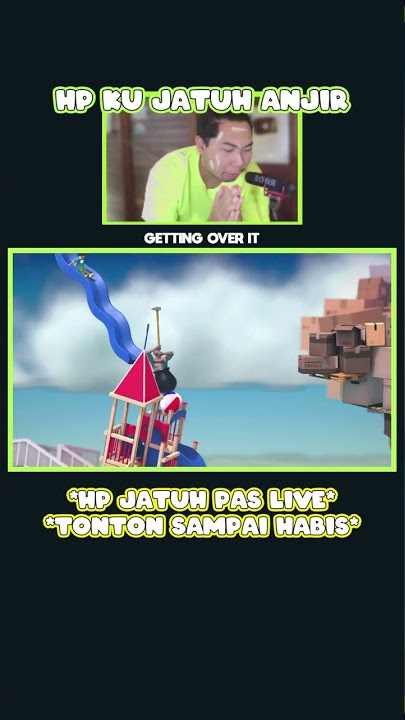 Moment HP Jatuh Pas Livestream 🥲 #shorts #gettingoverit