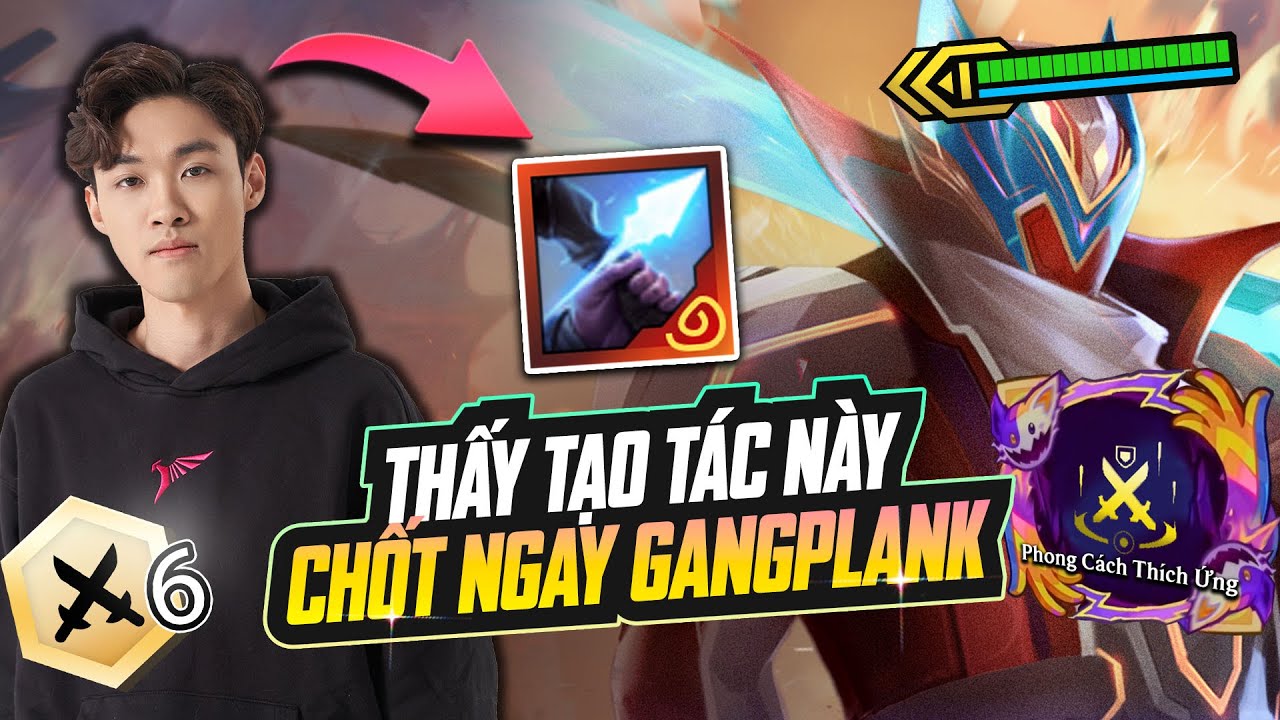 MÊ CÁI CÁCH MIDFEED XẾP BÀI OUT TRÌNH ĐỐI THỦ VỚI GANGPLANK GOMU GOMU NO ROCKET | ĐTCL Mùa 15