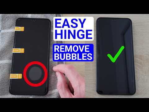 How To Install NEW’C Screen Protector: EASY HINGE METHOD & FIX BUBBLES (Samsung A17 / Most Phones)