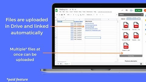 Insert, Attach and Link Files in Google Sheets Cells with FileDrop
