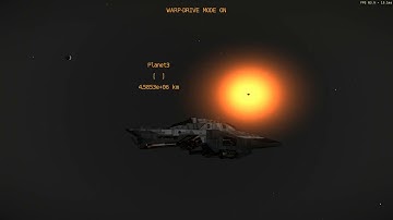 CRYENGINE Space game, warp-drive third test