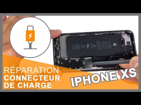 Connecteur de charge iPhone Xs Noir