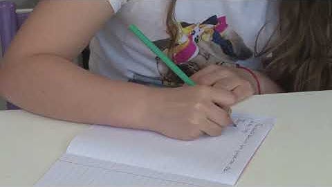 Handwriting - Sitting posture, wrist posture and book position when writing