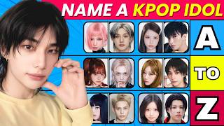 NAME A K-POP IDOL FOR EVERY LETTER 🔠💖A TO Z K-POP QUIZ CHALLENGE | K-Pop Quiz Game 2026