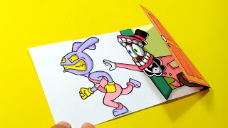 3D ART & PAPER CRAFTS JAX vs CAINE From THE AMAZING DIGITAL CIRCUS