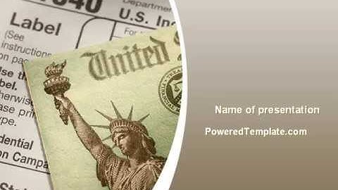 Individual Income Taxes Return PowerPoint Template by PoweredTemplate.com