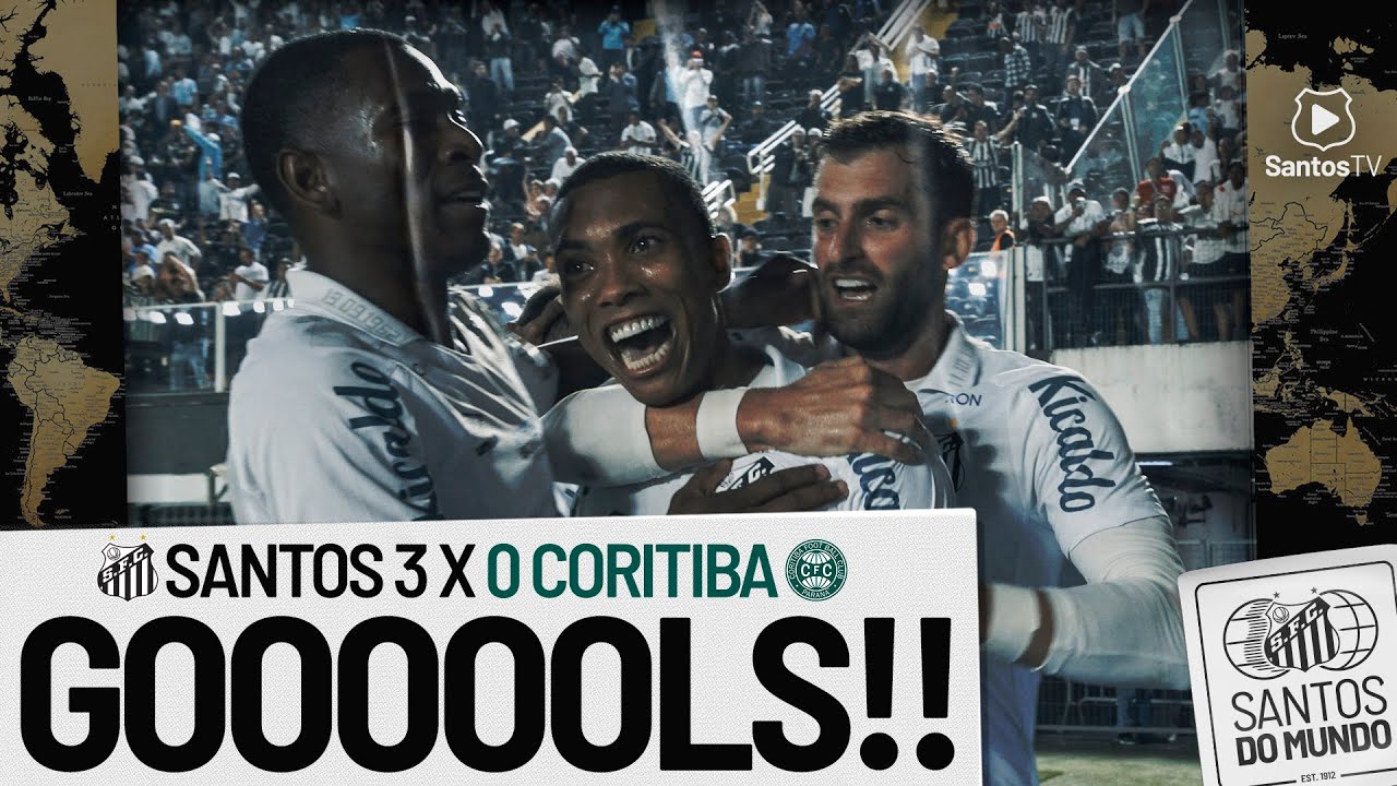 SANTOS 3 X 0 CORITIBA | GOLS | COPA DO BRASIL (12/05/22) - YouTube
