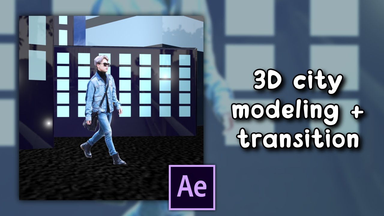 3D CITY TRANSITION | element 3d & after effects - YouTube