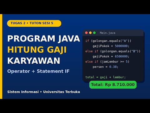 TUGAS 2 STATEMENT IF DENGAN PROGRAM JAVA