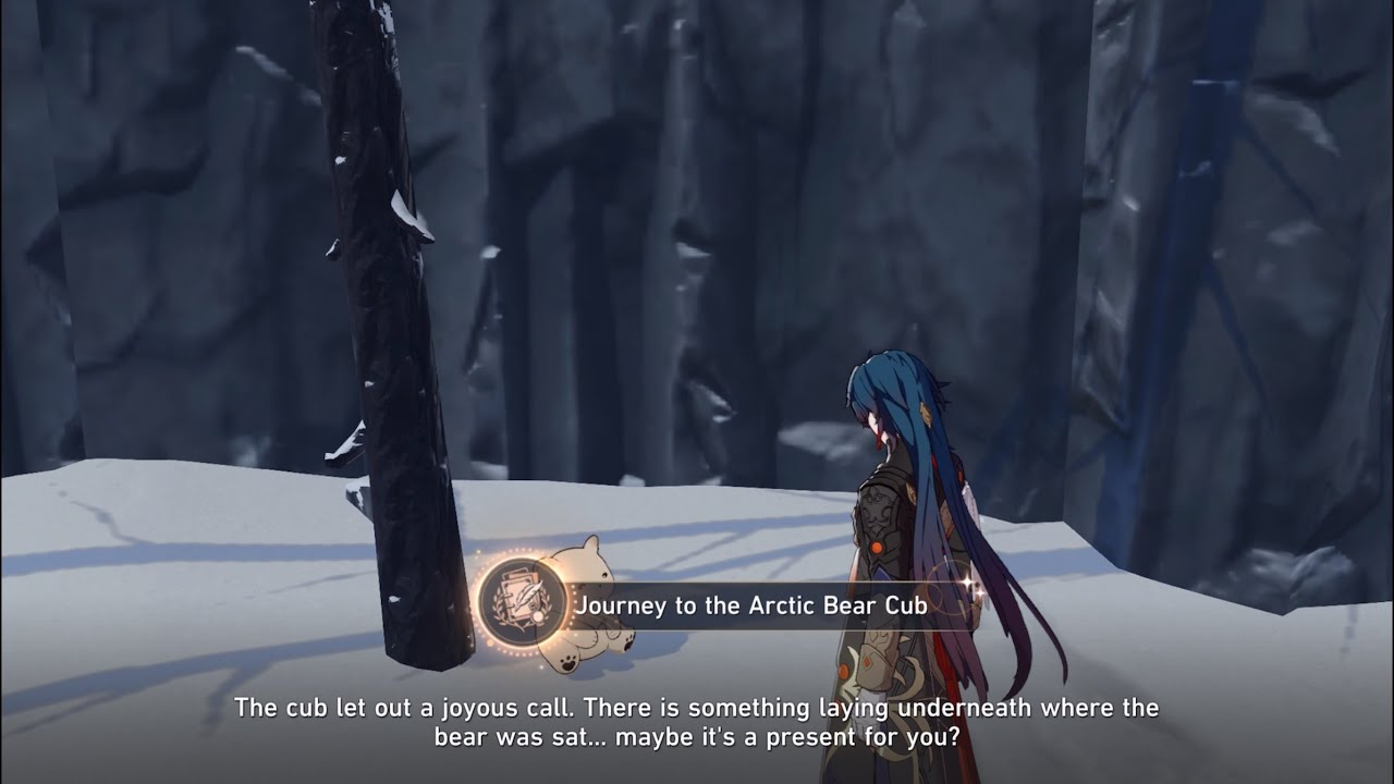 [Honkai: Star Rail] Interacting with Plains Bear Cub | Journey to the Arctic Bear Cub
