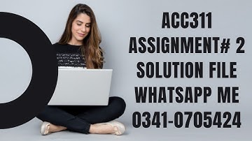 acc311 assignment 2 sp2022 acc311