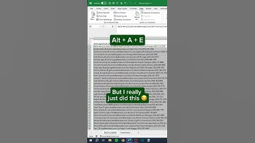 My boss sent me all of this messy data to clean up #excel #exceltips #exceltricks #spreadsheets
