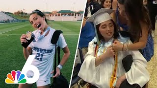 Teen Boca Chita boat crash victim graduates from Our Lady of Lourdes Academy