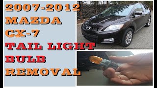 How to Change replace remove Tail light bulbs Mazda CX-7 2007-12 Replace Tail Light Front Mazda Cx7