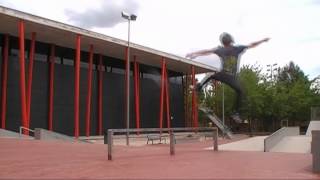 kickflip boardslide slow motion