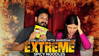 Extreme Spicy Noodles Challenge With Warisha
