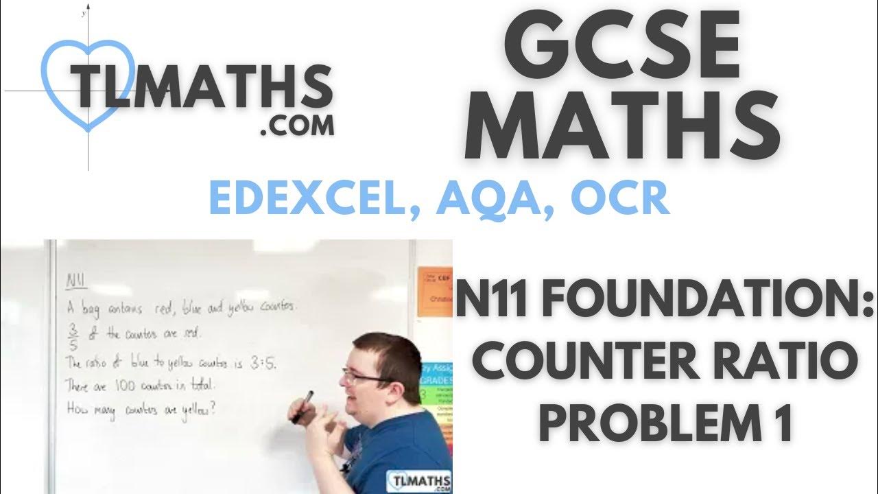 GCSE Maths N1105 [Counter Ratio Problem 1] YouTube